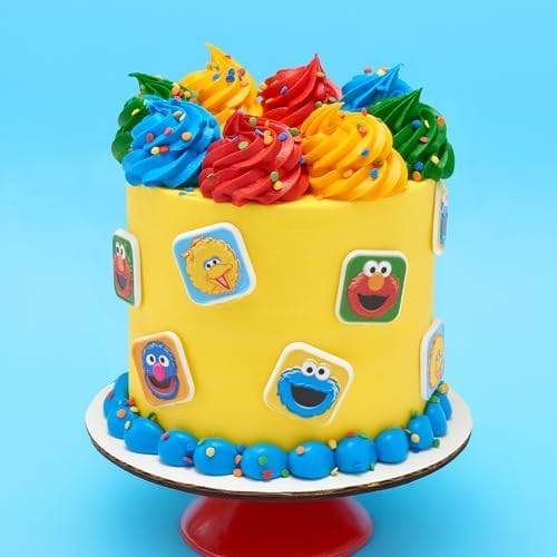 Sesame Street Cupcake Rings 24 Pack - Elmo Big Bird Cookie Monster Grover