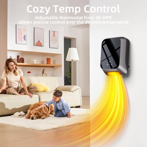 Uthfy 2 in 1 Wall Mount Space Heater with Towel Rack