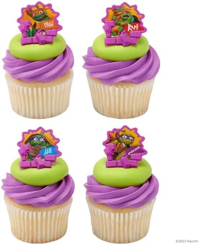 DecoPac Teenage Mutant Ninja Turtles Cupcake Rings - 24 Pack