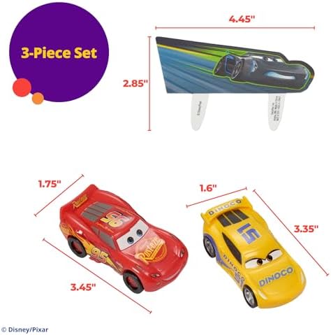 DecoSet Disney and Pixar Cars 3 Cake Topper 3-Piece Set