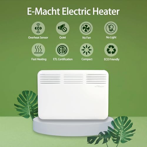 E-Macht 1000W Electric Space Heater with LED Display 1