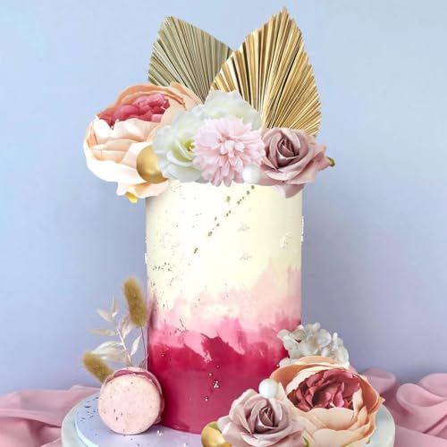 LEFUBABY 32 PCS Boho Cake Toppers Decorations