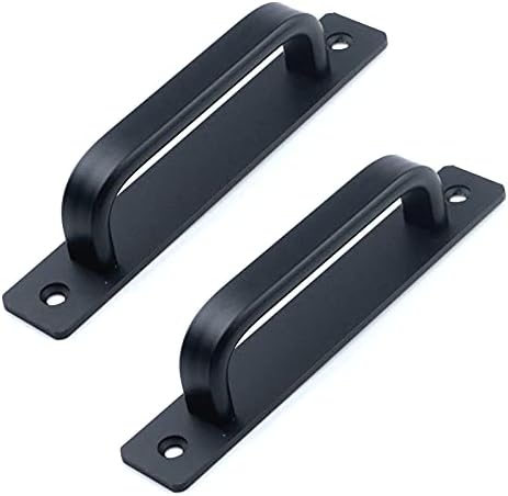 Semetall Black Barn Door Handles 2 Pack 579 Inch