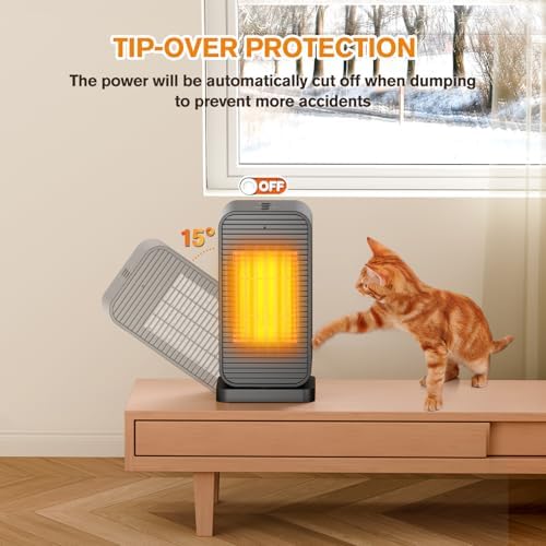 Flowbreeze 2-in-1 Space Heater Fan with Remote Control