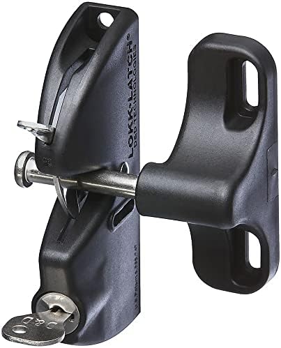 National Hardware N346-201 V6201 Gate Latch in Black 4-916 1