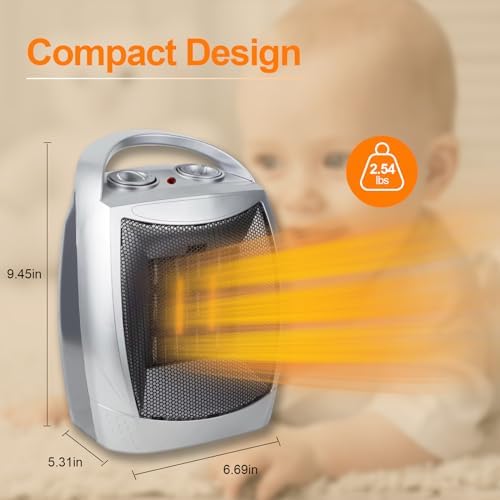 TrendGear Electric Portable Heater with Thermostat and 3 Modes