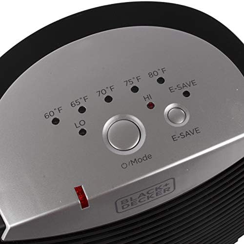 BLACKDECKER 3-Setting Electric Space Heater with E-Save and Thermostat Control