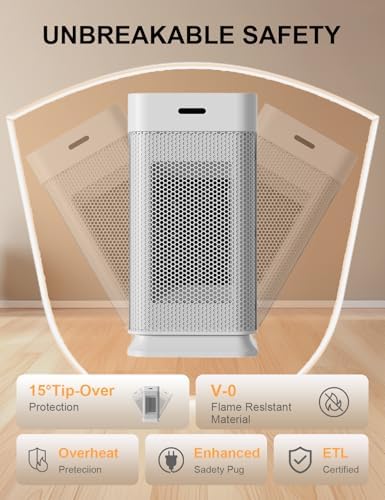 MEIIS 95 Inch PTC Space Heater with Remote and Light 1