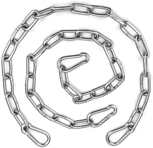 WIPAZY 20 Chain Lock with Dual Clips for Gates Pet Enclosures
