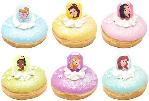 DecoPac Disney Princess Gemstone Cupcake Rings - 24 Pack