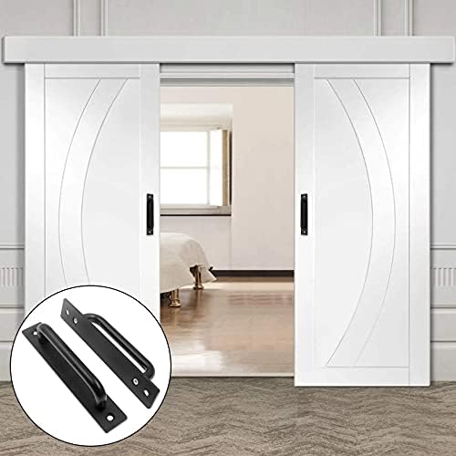 2 Pack Black Sliding Barn Door Handle