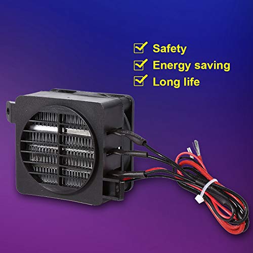 Zerodis 12V 100W Adjustable PTC Air Heater for Small Space