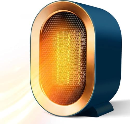 PERLLENT 1200W Ceramic Space Heater with 2 Modes and Safety Features
