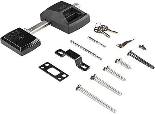 National Hardware SmartKey Security Gate Lock Keys Included Black
