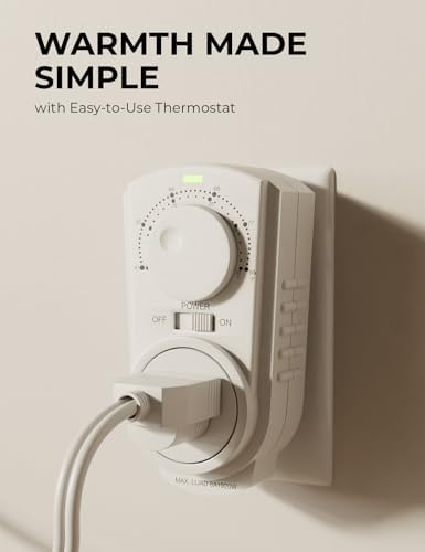 EconoHome Wall Heater Panel with Thermostat 400W 120V 120 Sq Ft