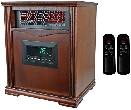 Lifesmart 1500W Portable Electric Infrared Space Heater 2 Pack