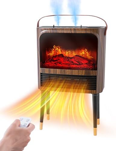 Electric Space Heater with Humidifier and 3D Flame 1