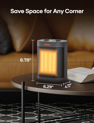 Oprunsy 1500W Electric Space Heater with Thermostat