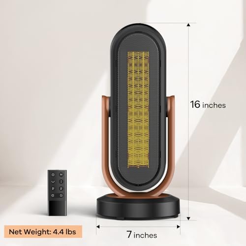 BOMIDI 1500W Space Heater with Remote and Oscillation