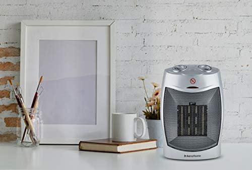 AeroHome 1500W Ceramic Space Heater with Thermostat