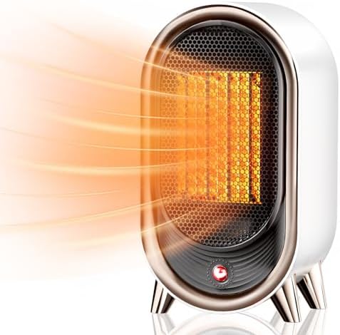 Feculs 900W Quiet Electric Space Heater for Indoor Use