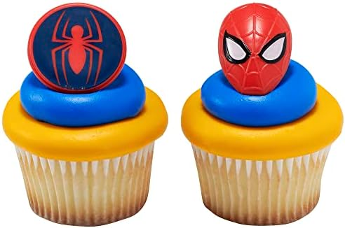 DecoPac Marvels Spider-Man Cupcake Rings - 24 Pack