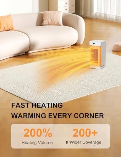 MEIIS 95 Inch PTC Space Heater with Remote and Light 1