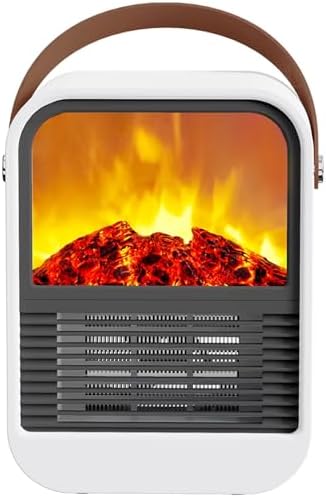 KORUA Small Space Heater Fan with Fire Simulation