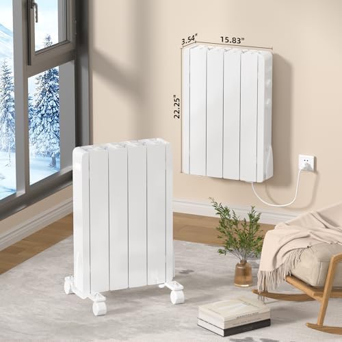 Eueiriup 700W Electric Wall Heater with Thermostat