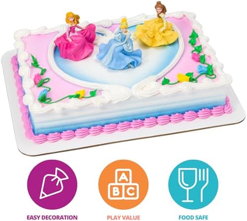 DecoSet Disney Princess Cake Topper Set 3-Piece