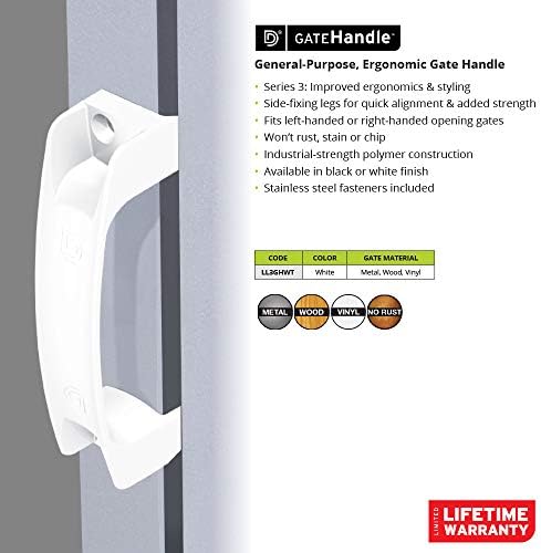DD Technologies LL3GHWT Reversible Gate Handle