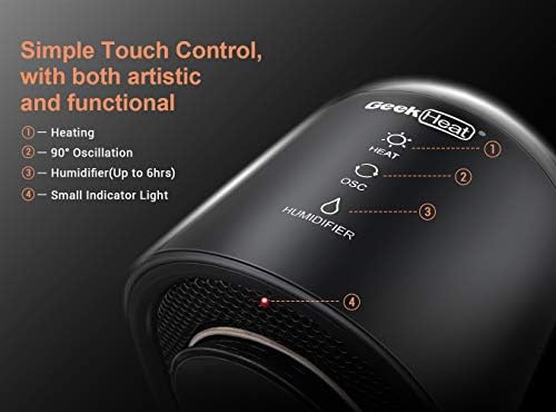 Geek Heat Portable Electric Heater with Humidifier