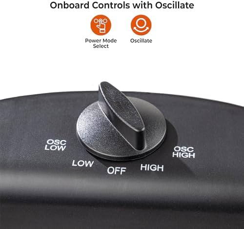 Comfort Zone Oscillating Space Heater - 800W