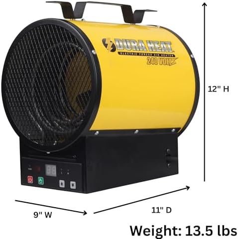 Dura Heat EUH4000R Electric Space Heater with Remote Control 12800 Btu
