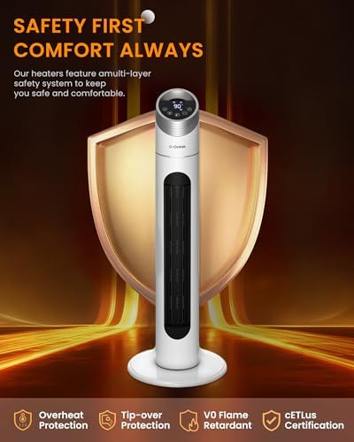 G-Ocean 34 Space Heater with Remote and Timer