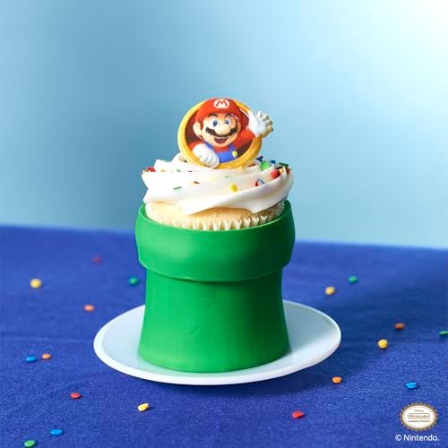 DecoPac Super Mario Cupcake Rings - 24 Pack
