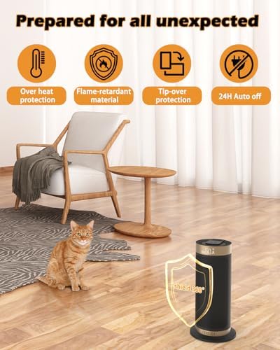 FERXIDI 1500W PTC Electric Space Heater with Thermostat and Remote