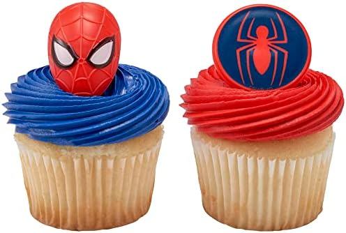 DecoPac Marvels Spider-Man Cupcake Rings - 24 Pack