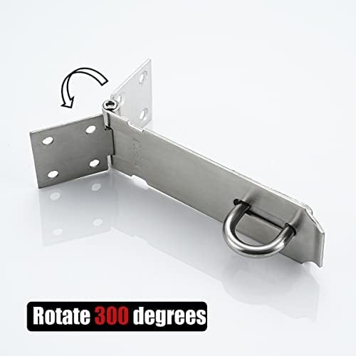 JQK 5 Inch Door Hasp Latch Lock