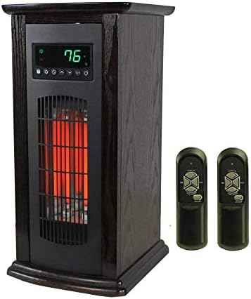 LifePro Tower Space Heater with Remote - Black