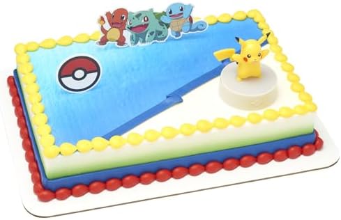 DecoSet Pokmon Light Up Pikachu Cake Topper 3-Piece Set