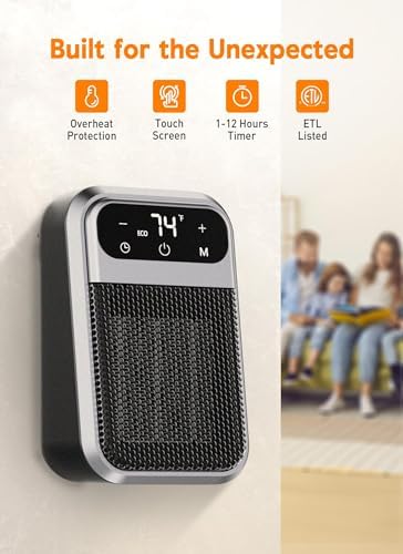 Minetom 800W Wall Heater with Remote Control