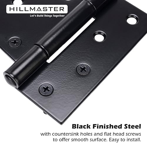 HILLMASTER 35 Inch Heavy Duty Gate Hinges 2 Pack