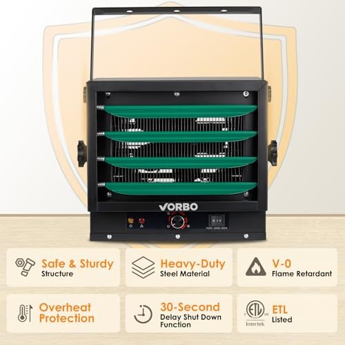 VORBO 5000W Garage Heater with Thermostat