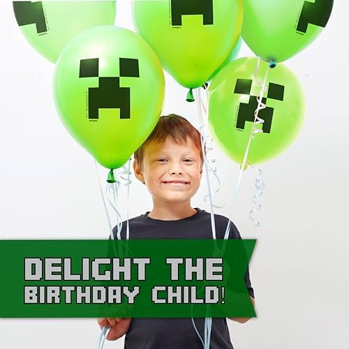 Minecraft Party Decor and Supplies Set for 16 Guests