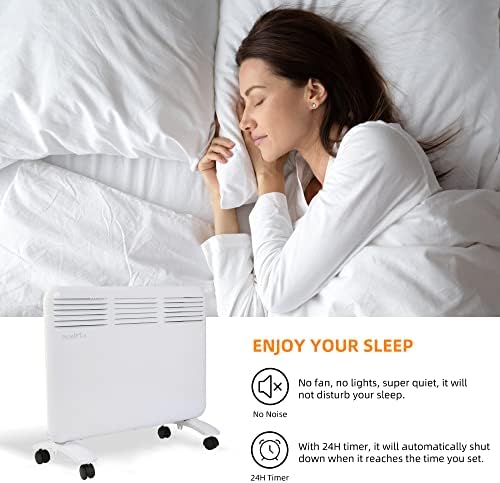 Clarfey 1000W Convection Panel Space Heater with 3 Modes and Overheat Protection 1