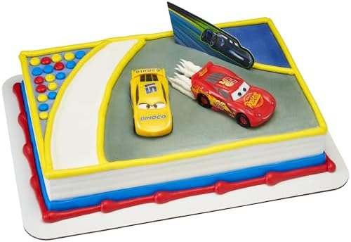DecoSet Disney and Pixar Cars 3 Cake Topper 3-Piece Set