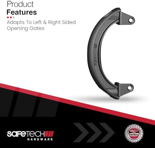 Safetech Hardware SHDL-150 Polymer Pull Gate Handle - Black