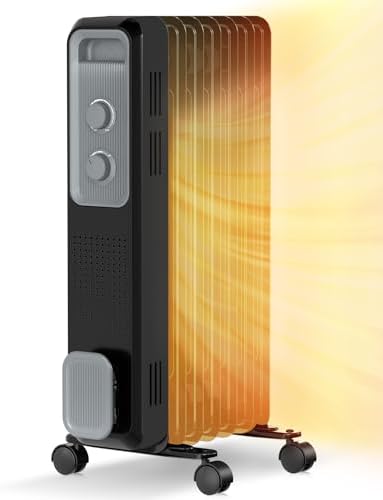 RWFLAME Oil Filled Radiator Heater with 3 Heat Settings