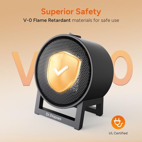 DRPREPARE 600W Fast Heating Desk Heater